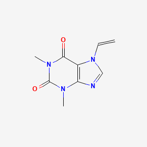 molecular formula C9H10N4O2 B3349530 1H-Purine-2,6-dione, 7-ethenyl-3,7-dihydro-1,3-dimethyl- CAS No. 22247-84-3