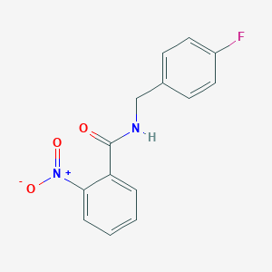 molecular formula C14H11FN2O3 B334954 N-(4-fluorobenzyl)-2-nitrobenzamide 