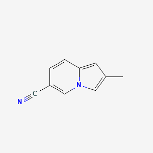 B3349552 2-Methyl-6-indolizinecarbonitrile CAS No. 22320-36-1