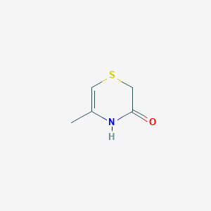 molecular formula C5H7NOS B3349567 5-Methyl-2h-1,4-thiazin-3(4h)-one CAS No. 22390-69-8