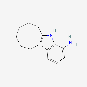 molecular formula C14H18N2 B3349574 6,7,8,9,10,11-Hexahydro-5h-cycloocta[b]indol-4-amine CAS No. 22401-81-6