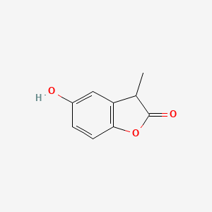 molecular formula C9H8O3 B3349576 2(3H)-Benzofuranone, 5-hydroxy-3-methyl- CAS No. 224635-64-7