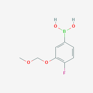 molecular formula C8H10BFO4 B3349584 4-Fluoro-3-(methoxymethoxy)phenylboronic acid CAS No. 2246556-68-1