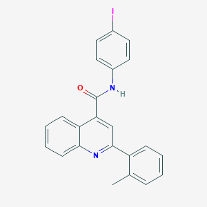 molecular formula C23H17IN2O B334959 N-(4-iodophenyl)-2-(2-methylphenyl)quinoline-4-carboxamide 