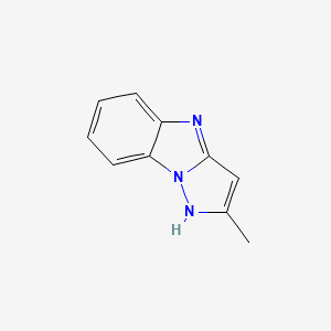 molecular formula C10H9N3 B3349590 2-Methyl-4h-pyrazolo[1,5-a]benzimidazole CAS No. 22501-82-2