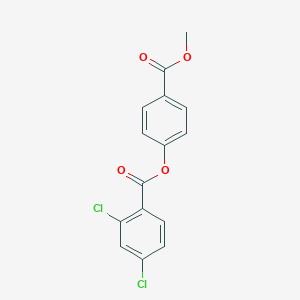 molecular formula C15H10Cl2O4 B334963 4-(Methoxycarbonyl)phenyl 2,4-dichlorobenzoate 