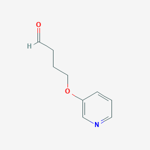 molecular formula C9H11NO2 B3349639 4-(Pyridin-3-yloxy)butanal CAS No. 228546-48-3