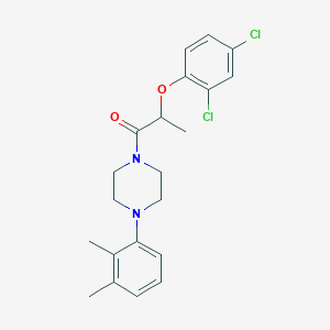 molecular formula C21H24Cl2N2O2 B334965 2-(2,4-Dichlorophenoxy)-1-[4-(2,3-dimethylphenyl)piperazin-1-yl]propan-1-one 