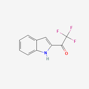 molecular formula C10H6F3NO B3349654 2,2,2-trifluoro-1-(1H-indol-2-yl)ethanone CAS No. 228873-77-6