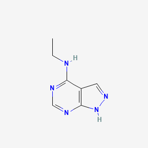 molecular formula C7H9N5 B3349664 n-Ethyl-1h-pyrazolo[3,4-d]pyrimidin-4-amine CAS No. 23002-56-4