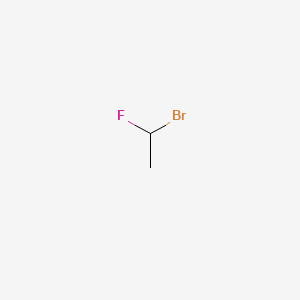 molecular formula C2H4BrF B3349677 1-溴-1-氟乙烷 CAS No. 2311-13-9