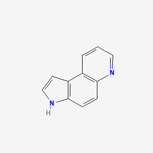 molecular formula C11H8N2 B3349682 3H-pyrrolo[3,2-f]quinoline CAS No. 232-85-9