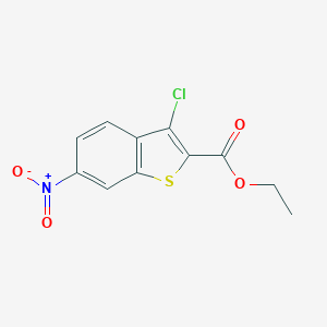 molecular formula C11H8ClNO4S B334970 Ethyl 3-chloro-6-nitro-1-benzothiophene-2-carboxylate 