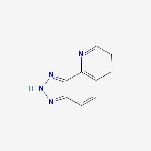 molecular formula C9H6N4 B3349704 3H-1,2,3-Triazolo[4,5-h]quinoline CAS No. 233-92-1