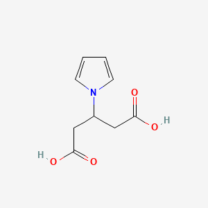 molecular formula C9H11NO4 B3349773 3-(1H-pyrrol-1-yl)pentanedioic acid CAS No. 23757-03-1