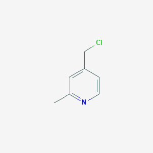molecular formula C7H8ClN B033498 4-(氯甲基)-2-甲基吡啶 CAS No. 75523-42-1