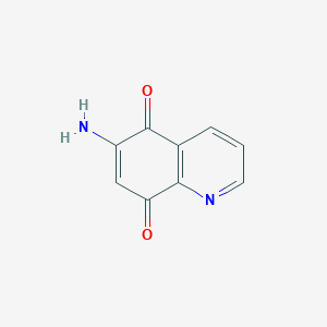 molecular formula C9H6N2O2 B3349844 6-Aminoquinoline-5,8-dione CAS No. 24149-57-3