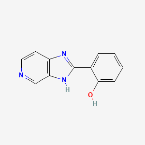 molecular formula C12H9N3O B3349850 o-1H-Imidazo(4,5-c)pyridin-2-ylphenol CAS No. 24192-88-9