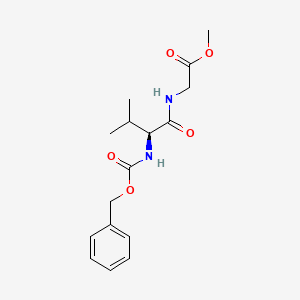 molecular formula C16H22N2O5 B3349861 (S)-Methyl 2-(2-(((benzyloxy)carbonyl)amino)-3-methylbutanamido)acetate CAS No. 2421-61-6
