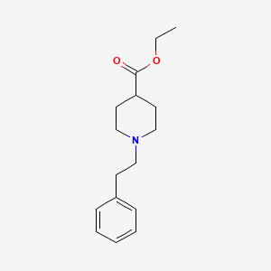 molecular formula C16H23NO2 B3349866 1-(Phenylethyl)-4-(ethoxycarbonyl)piperidine CAS No. 24228-41-9