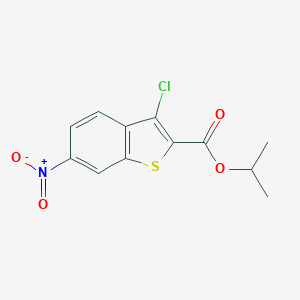 molecular formula C12H10ClNO4S B334988 Isopropyl 3-chloro-6-nitro-1-benzothiophene-2-carboxylate 