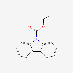 molecular formula C15H13NO2 B3349959 9H-Carbazole-9-carboxylic acid, ethyl ester CAS No. 24650-61-1