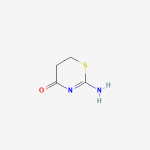 molecular formula C4H6N2OS B3349966 2-Amino-5,6-dihydro-4H-1,3-thiazin-4-one CAS No. 24676-14-0