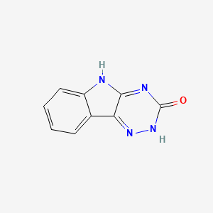 molecular formula C9H6N4O B3349996 1,2-Dihydro-3h-[1,2,4]triazino[5,6-b]indol-3-one CAS No. 24838-20-8