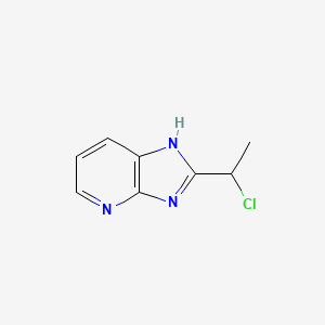 molecular formula C8H8ClN3 B3350030 2-(1-Chloroethyl)-3H-imidazo[4,5-b]pyridine CAS No. 250651-54-8