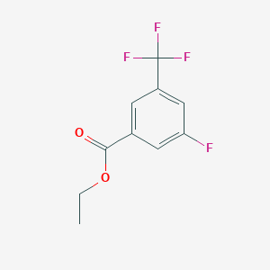 molecular formula C10H8F4O2 B3350036 3-氟-5-(三氟甲基)苯甲酸乙酯 CAS No. 250682-12-3