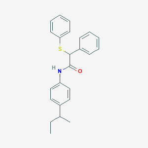 molecular formula C24H25NOS B335006 N-(4-sec-butylphenyl)-2-phenyl-2-(phenylsulfanyl)acetamide 