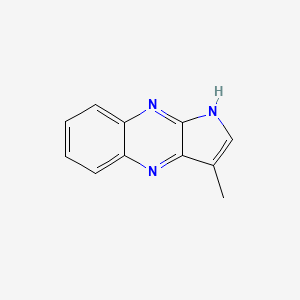 molecular formula C11H9N3 B3350074 3-methyl-1H-pyrrolo[2,3-b]quinoxaline CAS No. 251978-82-2