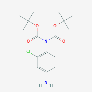 molecular formula C16H23ClN2O4 B3350081 N,N-Diboc-2-chloro-4-aminoaniline CAS No. 252019-51-5