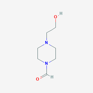 molecular formula C7H14N2O2 B3350087 1-甲酰基-4-(2-羟乙基)哌嗪 CAS No. 25209-64-7