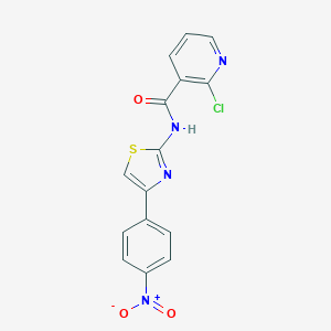 molecular formula C15H9ClN4O3S B335009 2-chloro-N-[4-(4-nitrophenyl)-1,3-thiazol-2-yl]pyridine-3-carboxamide 
