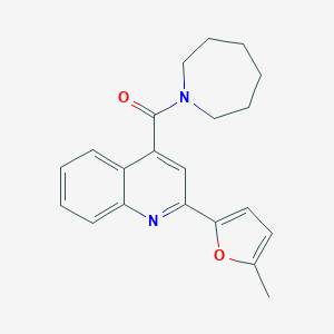 molecular formula C21H22N2O2 B335010 Azepan-1-yl[2-(5-methylfuran-2-yl)quinolin-4-yl]methanone 