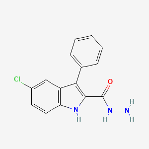molecular formula C15H12ClN3O B3350101 5-chloro-3-phenyl-1H-indole-2-carbohydrazide CAS No. 25434-84-8
