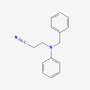 3-[Benzyl(phenyl)amino]propanenitrile