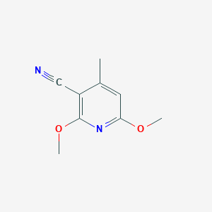 molecular formula C9H10N2O2 B3350244 2,6-Dimethoxy-4-methylpyridine-3-carbonitrile CAS No. 26345-14-2