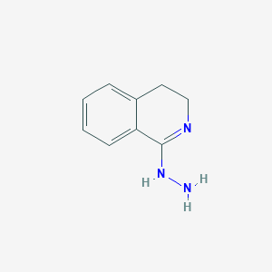 molecular formula C9H11N3 B3350252 1-Hydrazinyl-3,4-dihydroisoquinoline CAS No. 26406-38-2