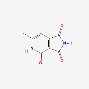 molecular formula C8H6N2O3 B3350259 4-Hydroxy-6-methyl-1H-pyrrolo(3,4-c)pyridine-1,3(2H)-dione CAS No. 26413-69-4