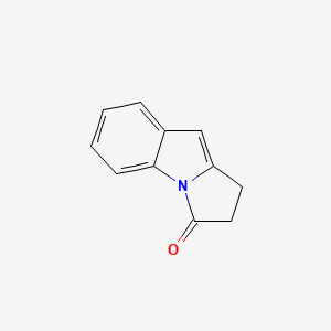 molecular formula C11H9NO B3350291 3H-Pyrrolo[1,2-a]indol-3-one, 1,2-dihydro- CAS No. 26709-65-9