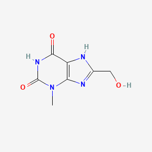 molecular formula C7H8N4O3 B3350354 1H-Purine-2,6-dione, 3,9-dihydro-8-(hydroxymethyl)-3-methyl- CAS No. 27038-81-9
