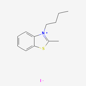 molecular formula C12H16INS B3350359 Benzothiazolium, 3-butyl-2-methyl-, iodide CAS No. 27086-49-3