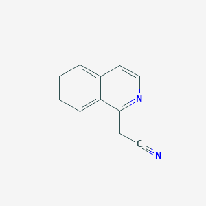 molecular formula C11H8N2 B3350384 2-(Isoquinolin-1-yl)acetonitrile CAS No. 27295-99-4