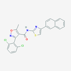 molecular formula C24H15Cl2N3O2S B335039 3-(2,6-dichlorophenyl)-5-methyl-N-[4-(2-naphthyl)-1,3-thiazol-2-yl]-4-isoxazolecarboxamide 