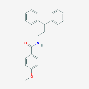 molecular formula C23H23NO2 B335040 N-(3,3-diphenylpropyl)-4-methoxybenzamide 