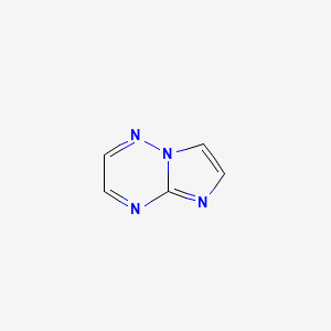 molecular formula C5H4N4 B3350415 Imidazo[1,2-B][1,2,4]triazine CAS No. 275-00-3