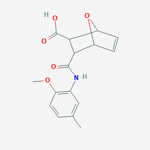 3-[(2-Methoxy-5-methylanilino)carbonyl]-7-oxabicyclo[2.2.1]hept-5-ene-2-carboxylic acid