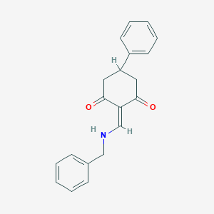molecular formula C20H19NO2 B335044 2-[(benzylamino)methylidene]-5-phenylcyclohexane-1,3-dione 